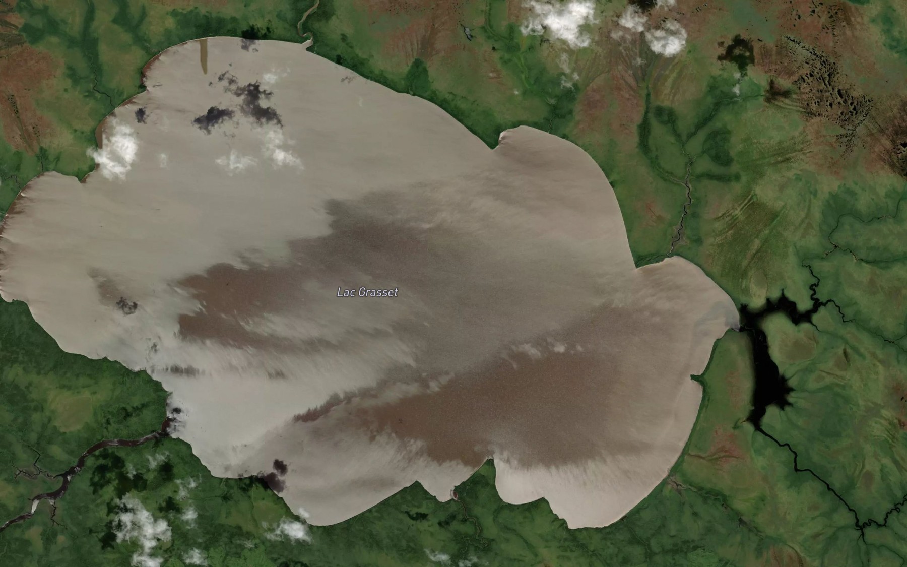 Satellite map of the Lac Grasset