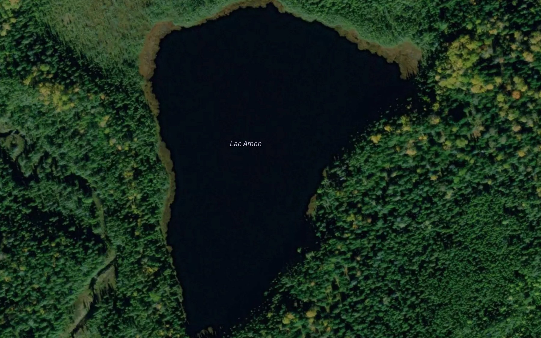 Satellite map of the Lac Amon