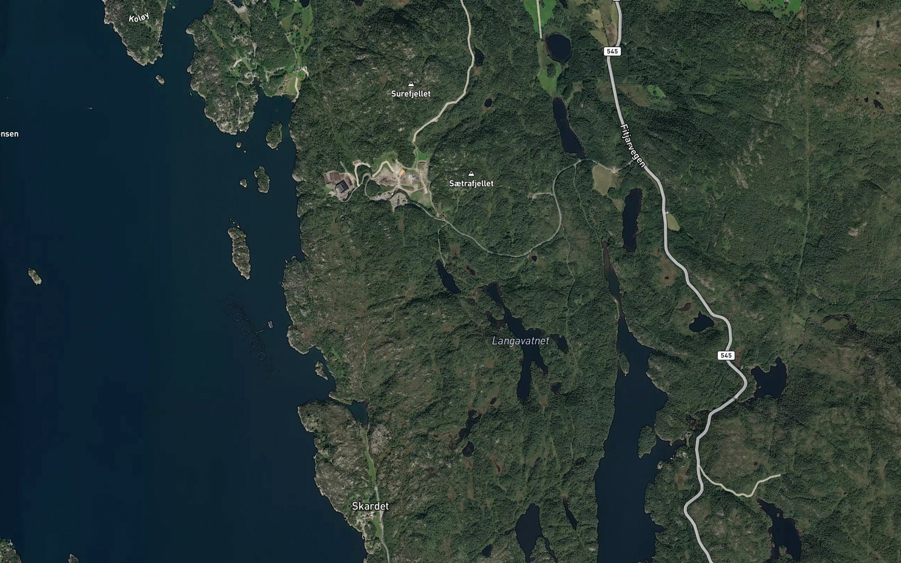 Satellite map of the Larstjorna