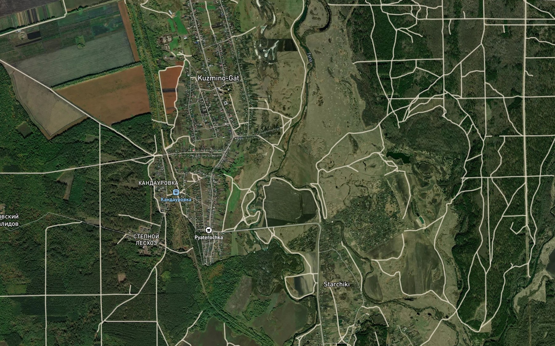 Satellite map of the Lesnoy Tambov