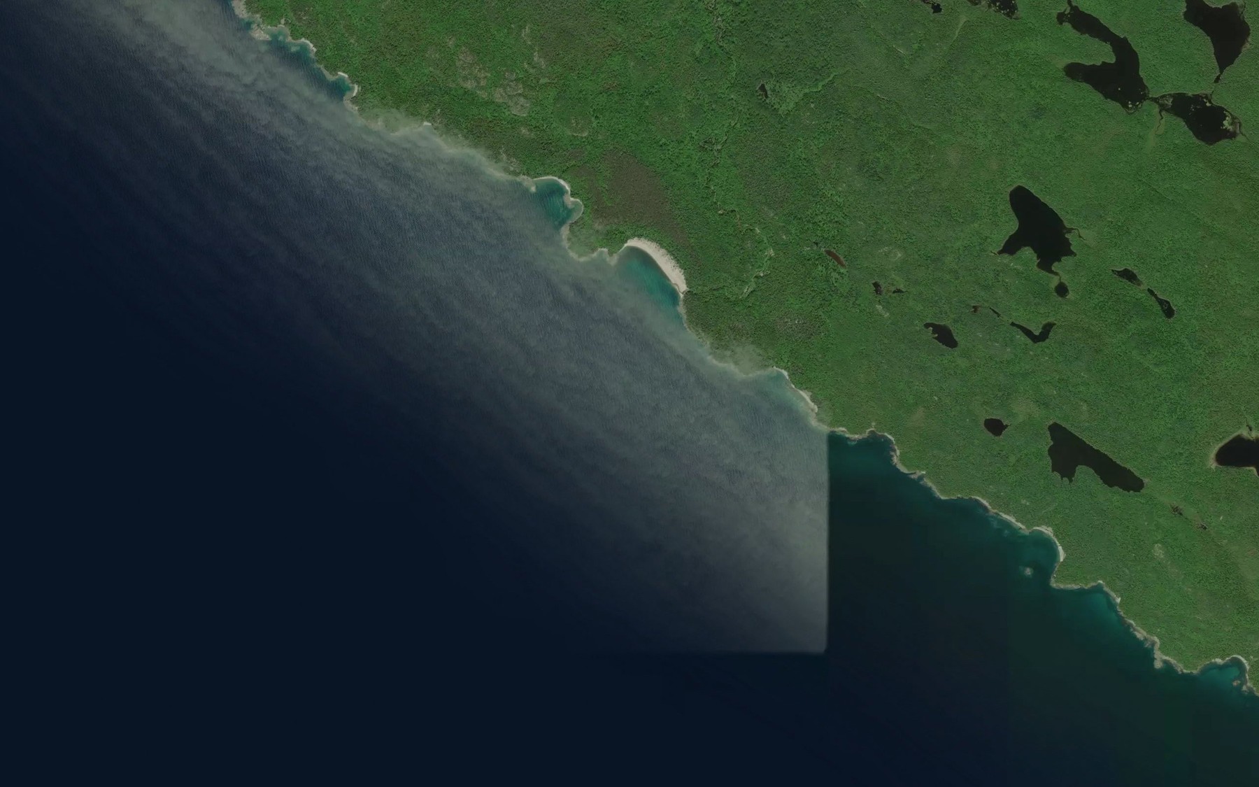 Satellite map of the Julia River