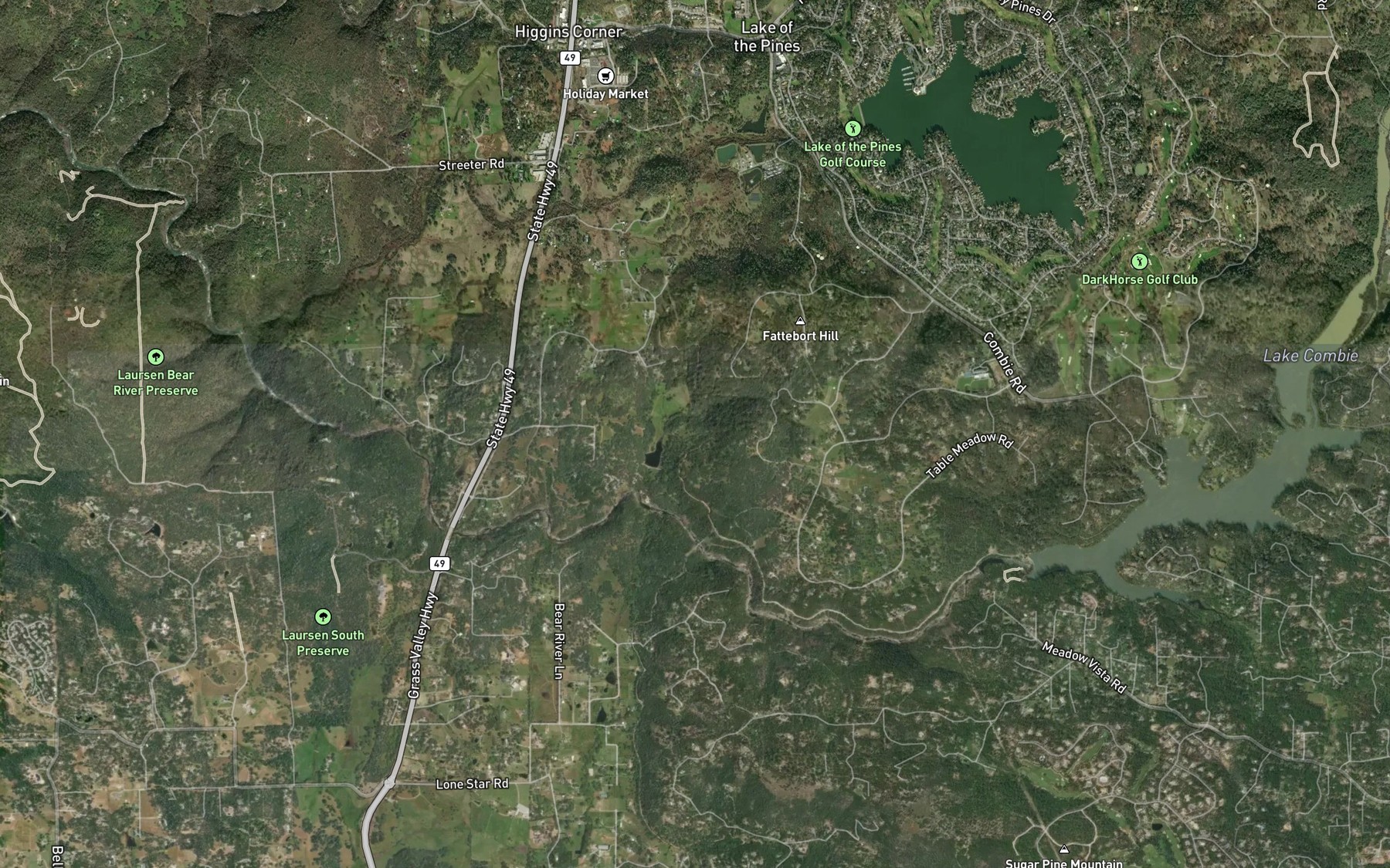 Satellite map of the Magnolia Ditch