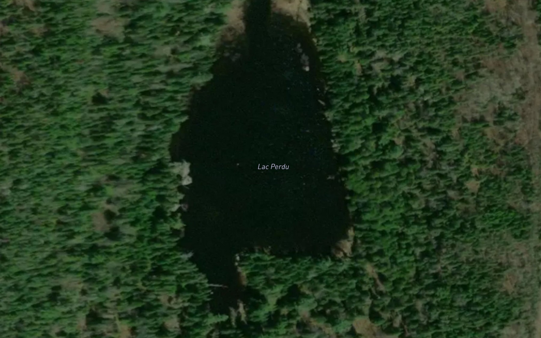 Satellite map of the Lac Perdu