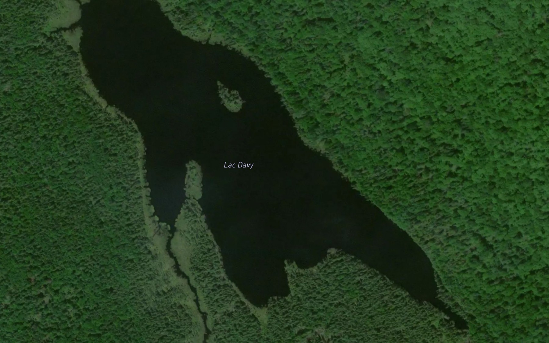 Satellite map of the Lac Davy