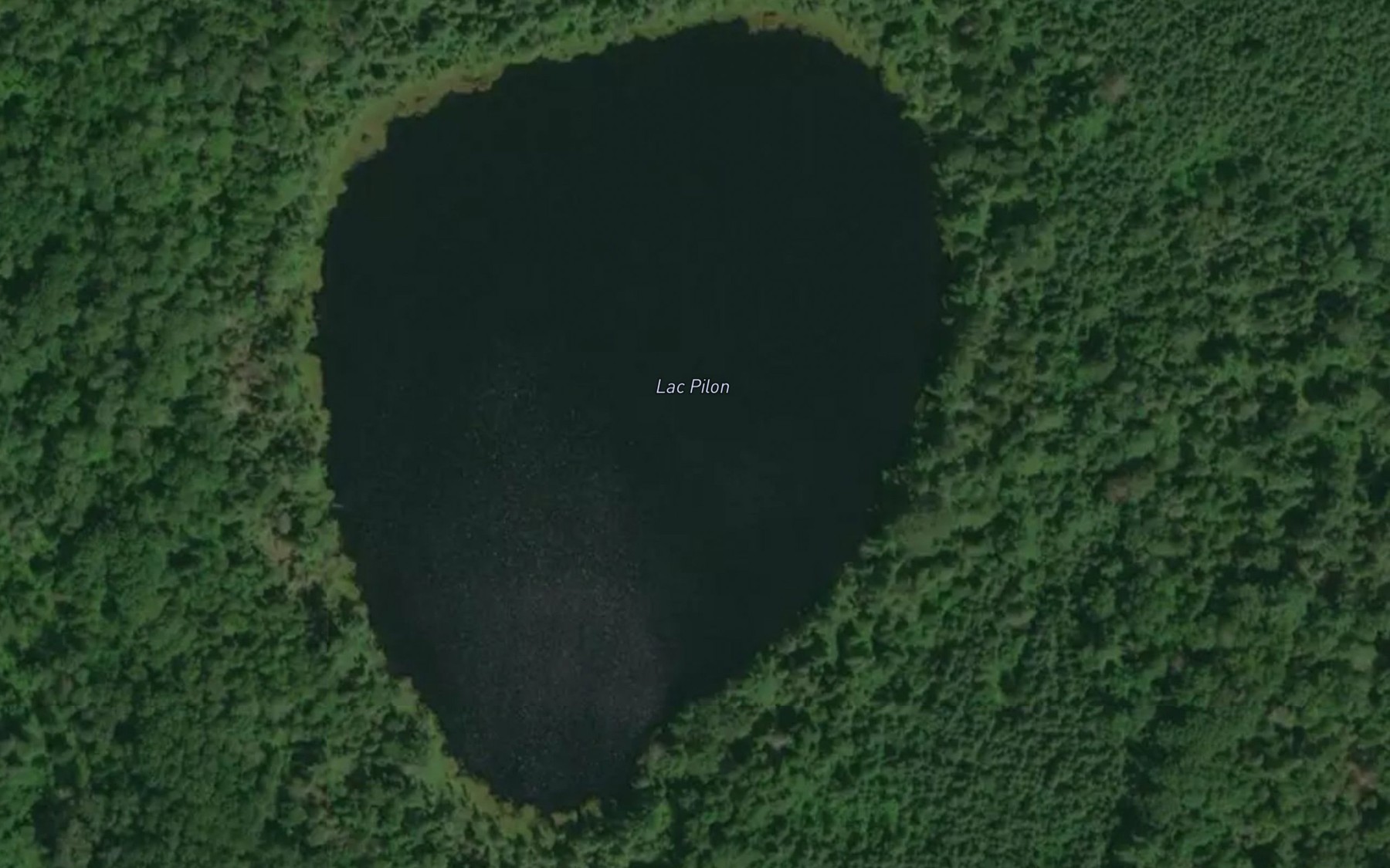 Satellite map of the Lac Pilon