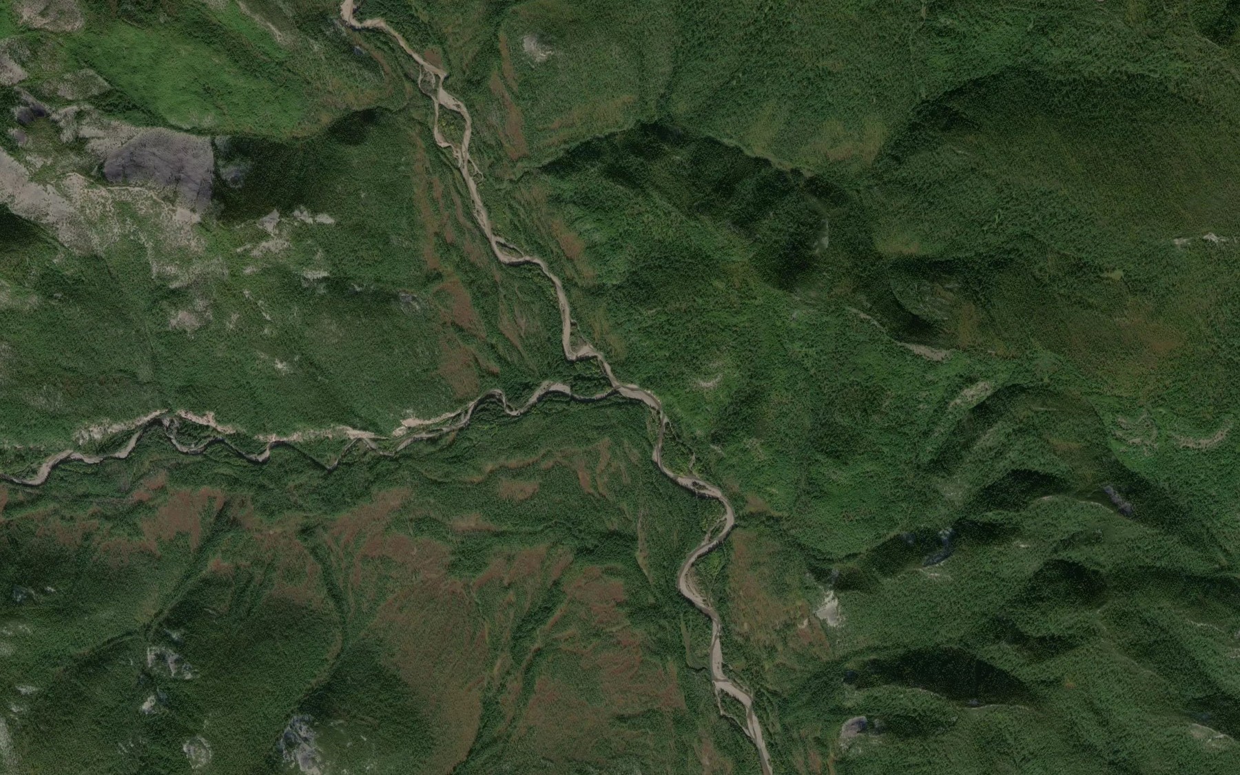 Satellite map of the Skalistyy