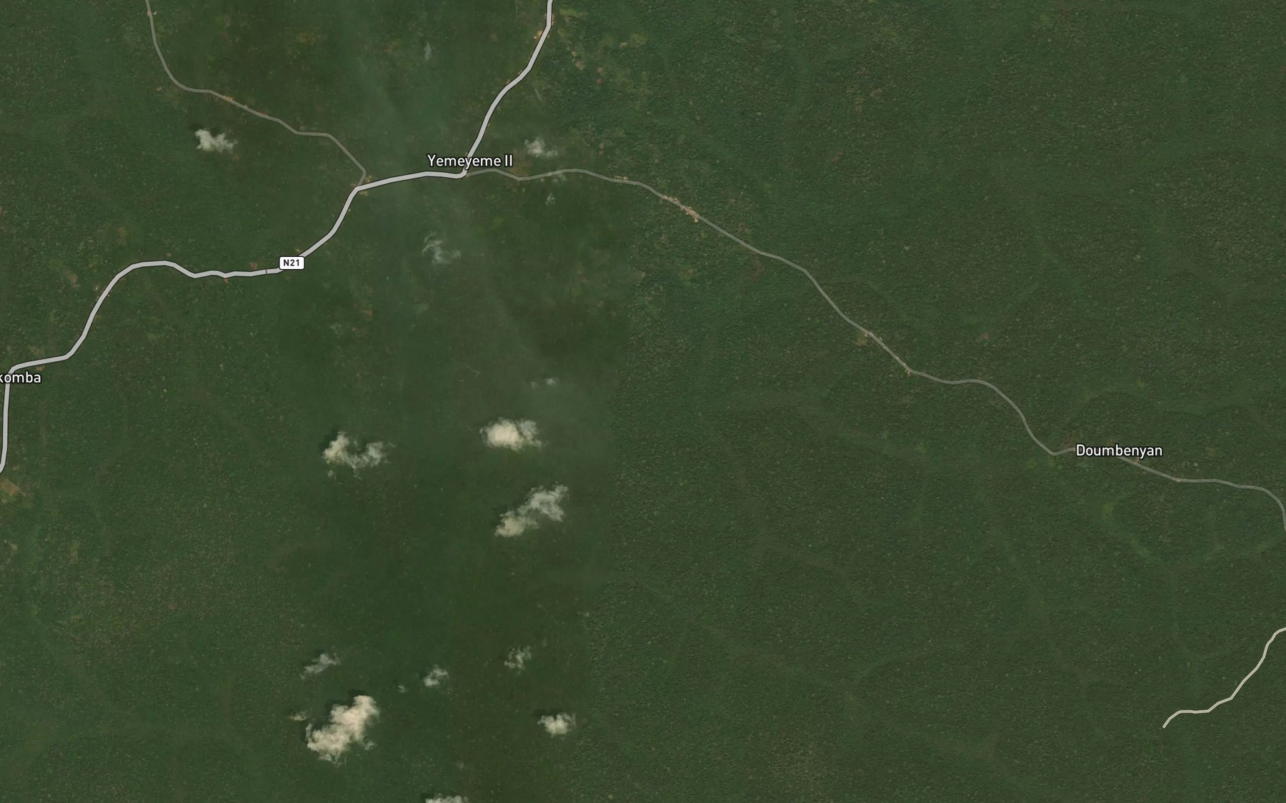 Satellite map of the Djidiba