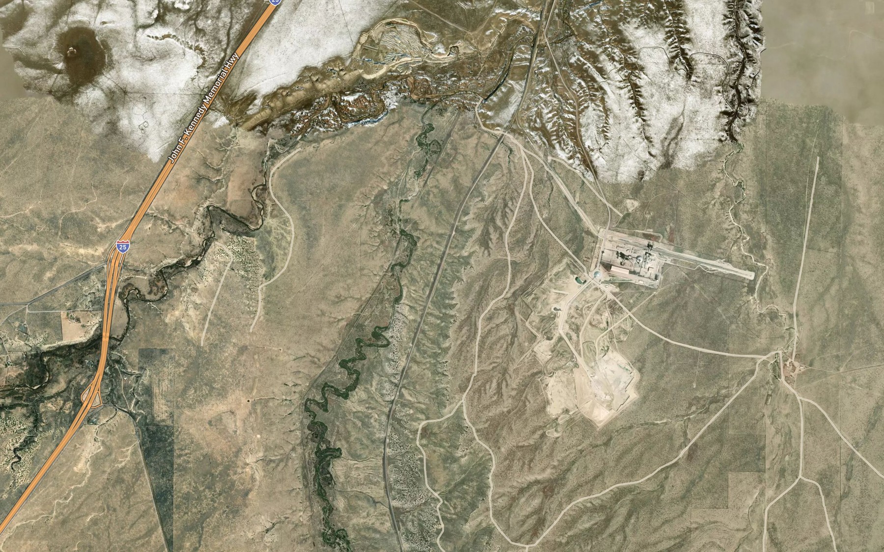 Satellite map of the Trinidad Reservoir