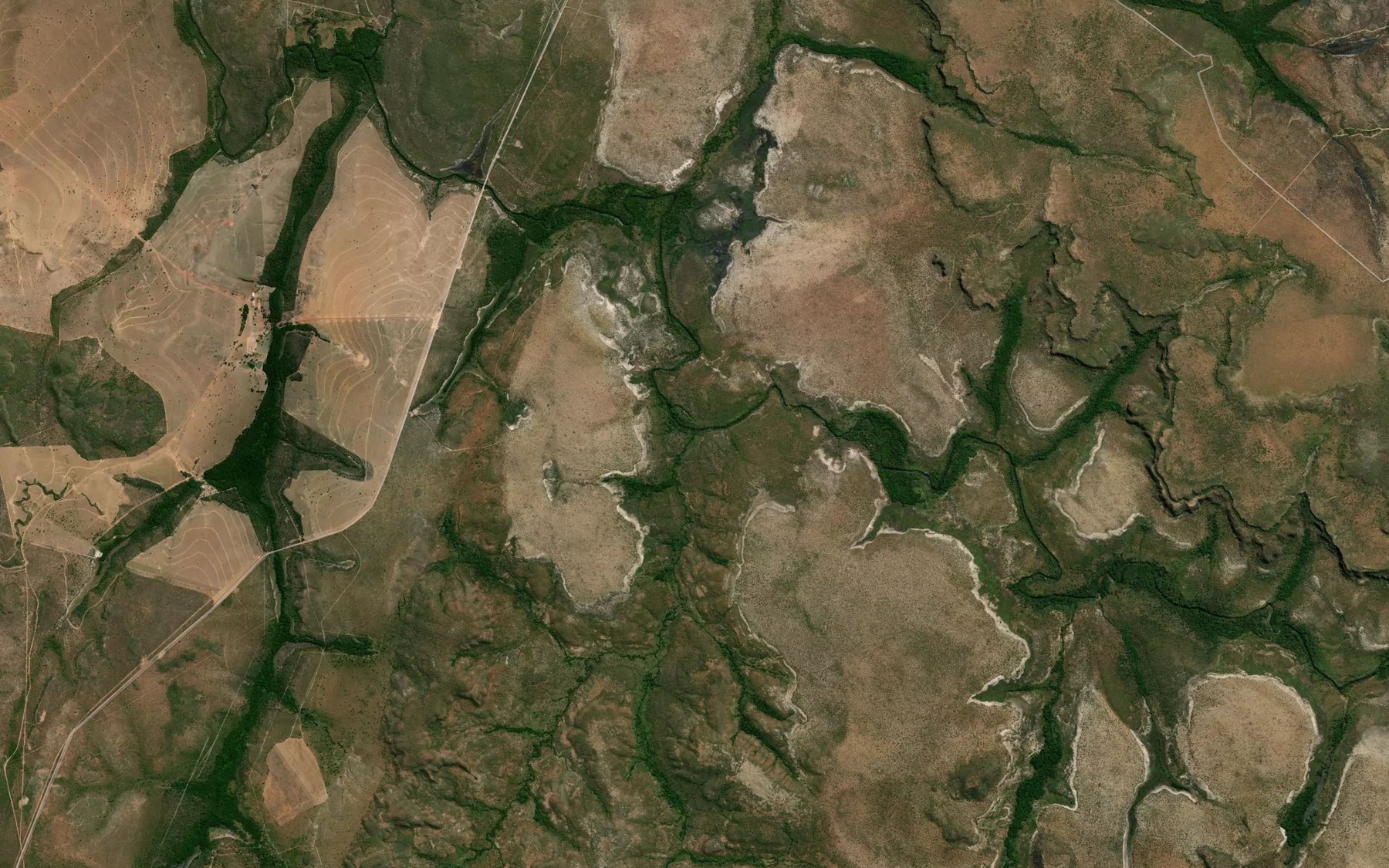 Satellite map of the Corrego Taboca