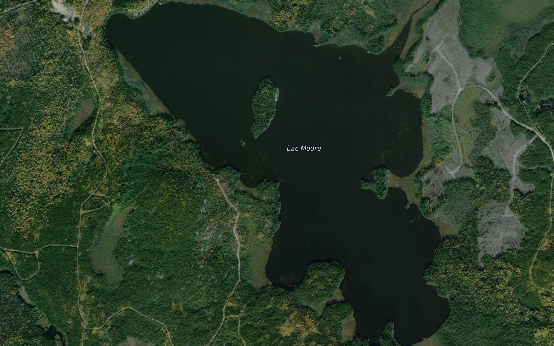 Satellite map of the Lac Moore
