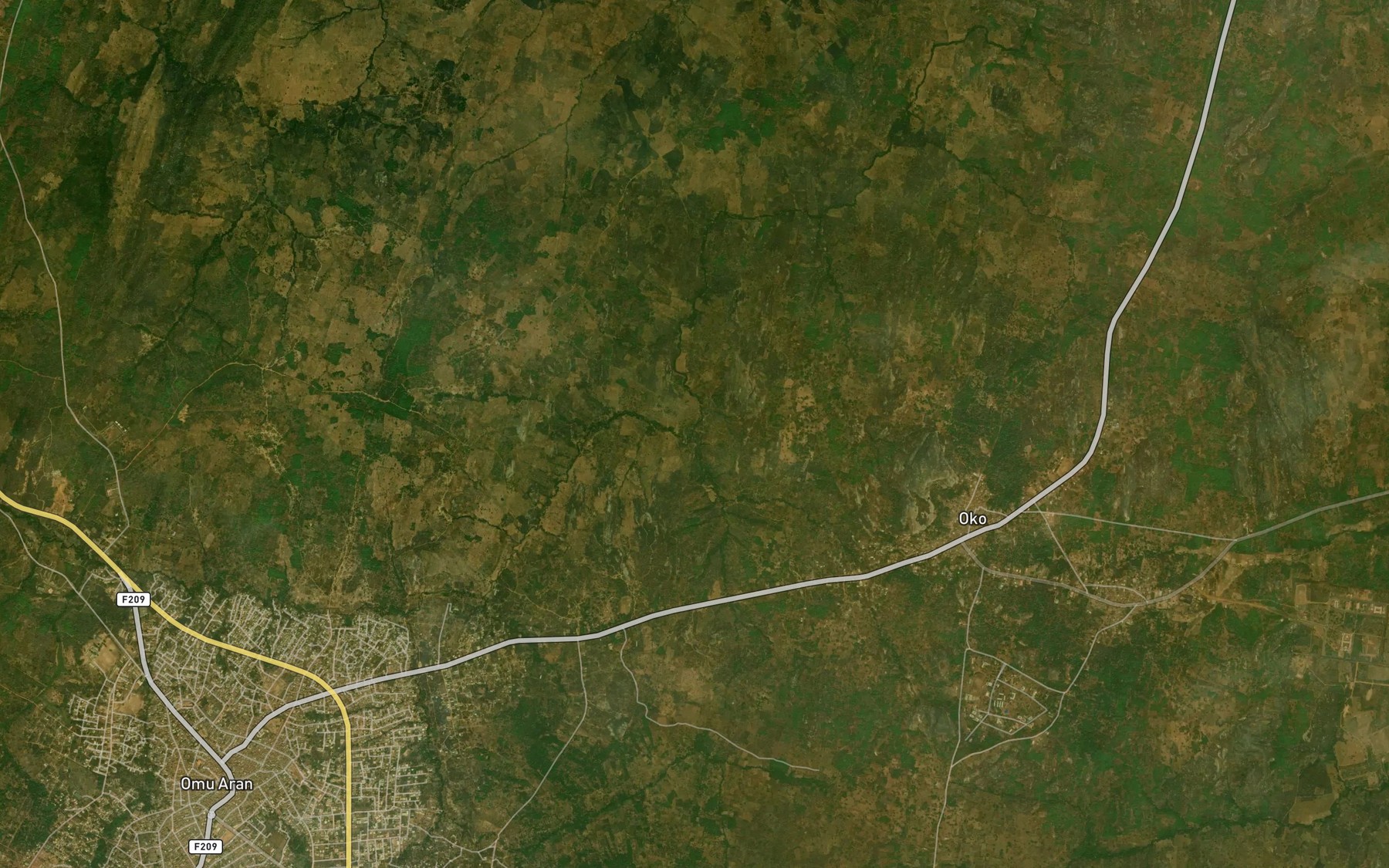Satellite map of the RiverWojola