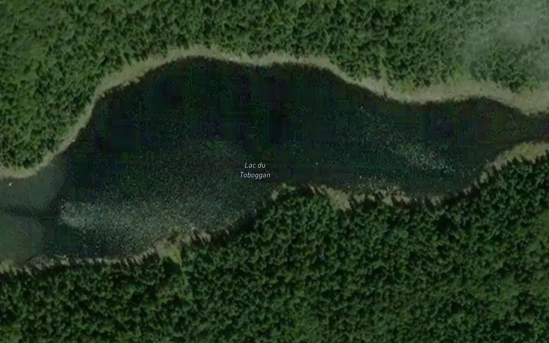 Satellite map of the Lac du Toboggan