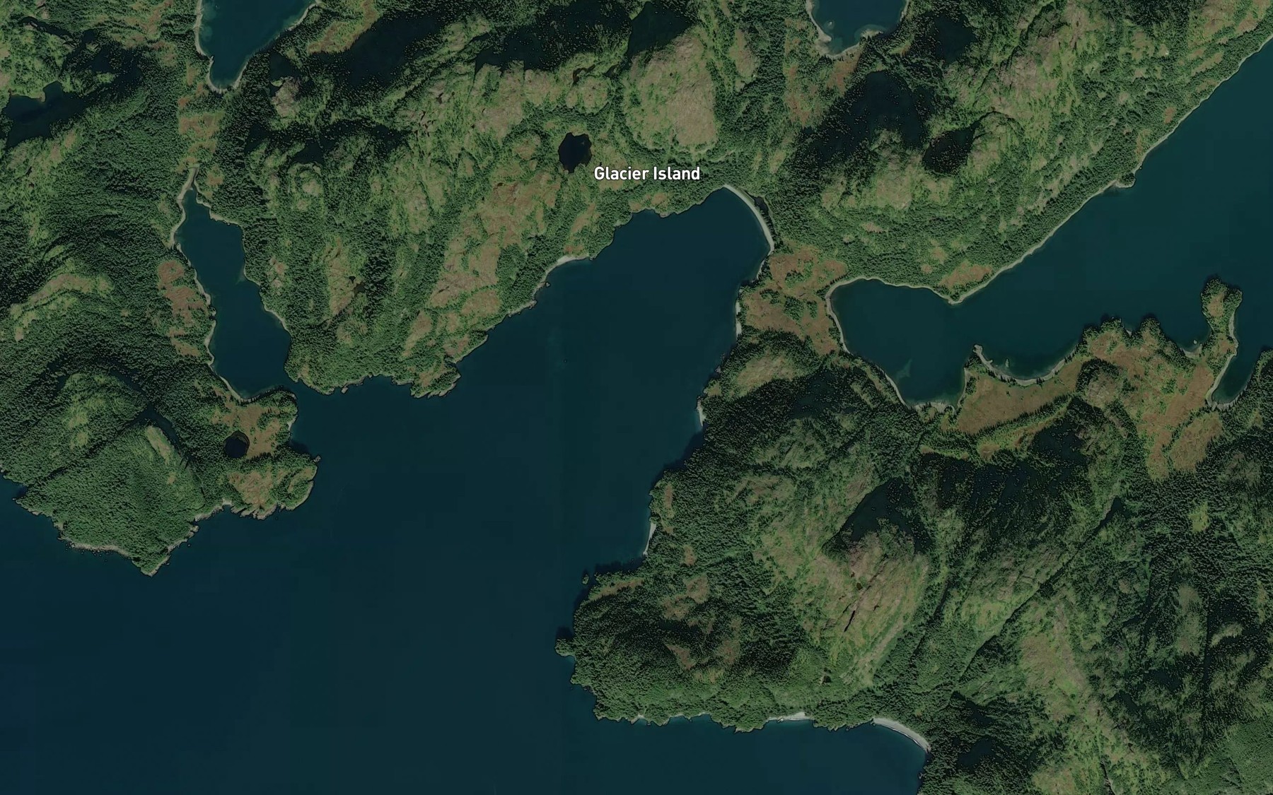 Satellite map of the Chamberlain Bay