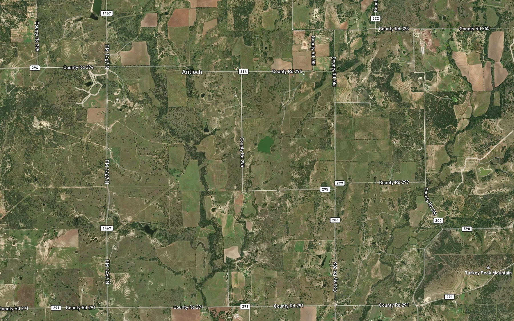 Satellite map of the Soil Conservation Service Site 11 Reservoir