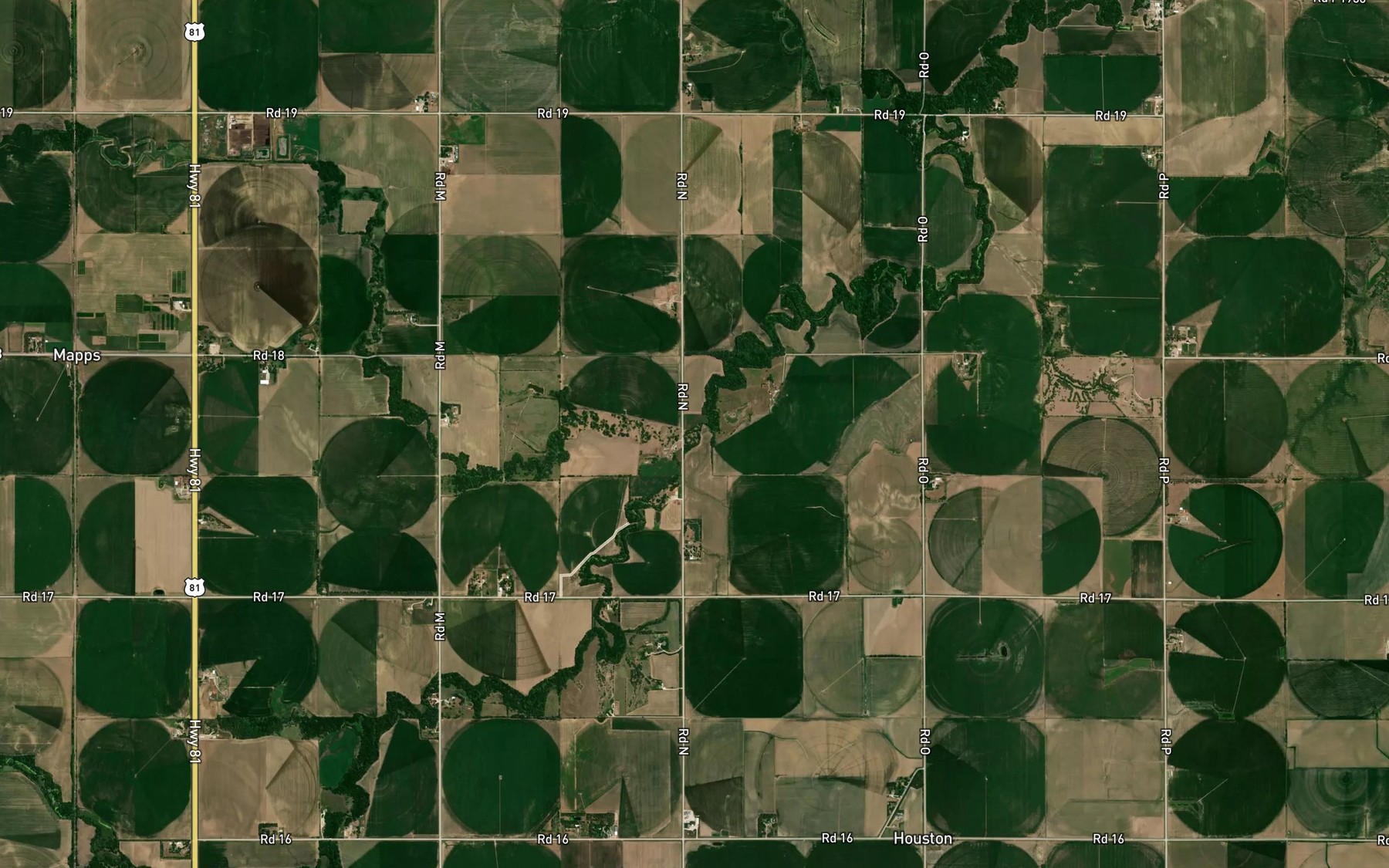Satellite map of the Coon Branch