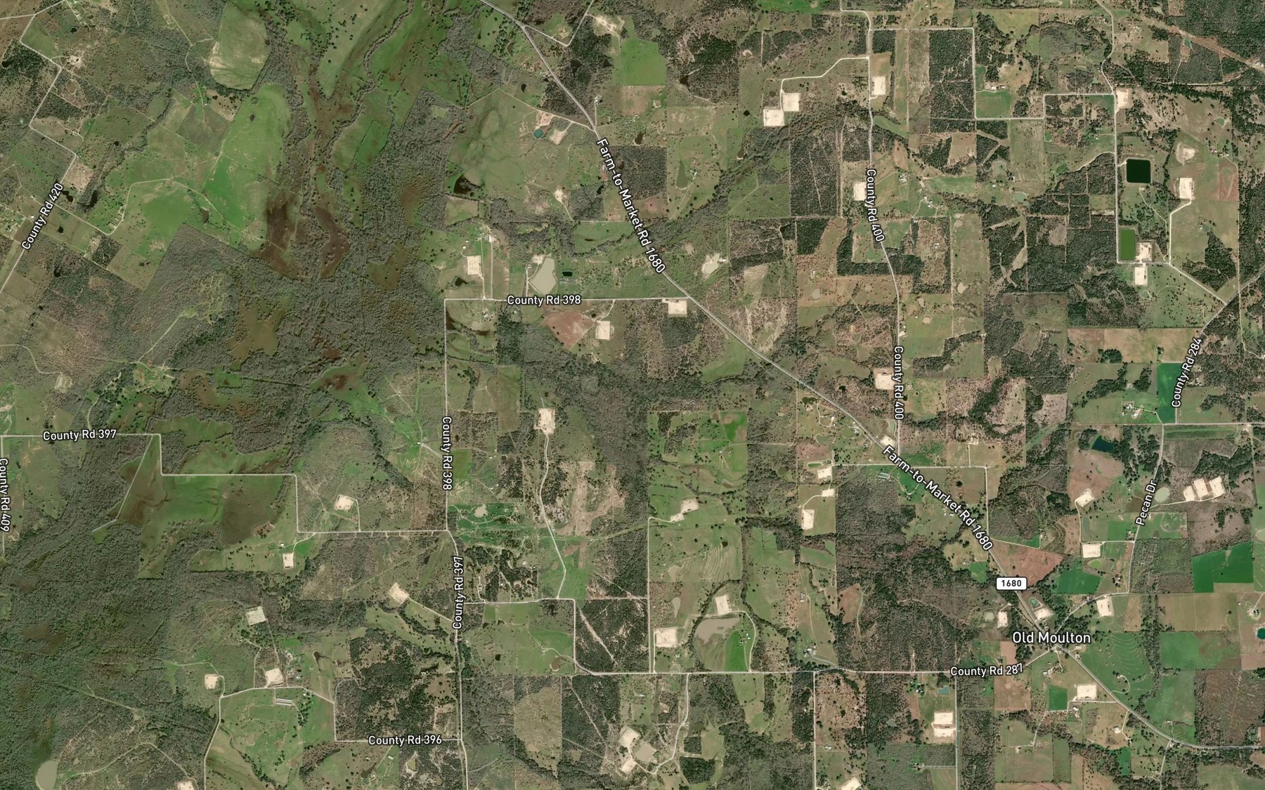 Satellite map of the Salt Branch