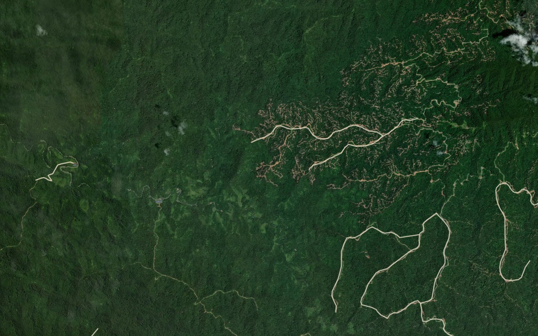 Satellite map of the Sungai Bunut