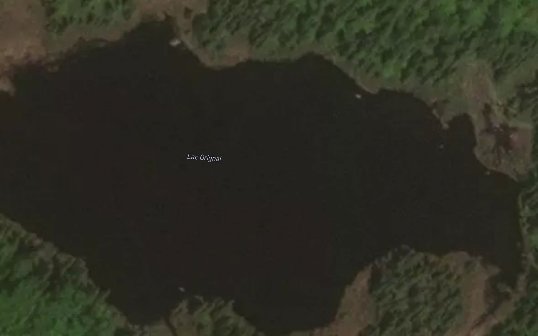 Satellite map of the Lac Orignal