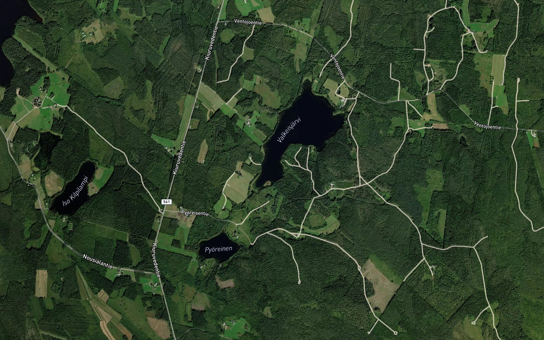 Satellite map of the Vesalanlahti