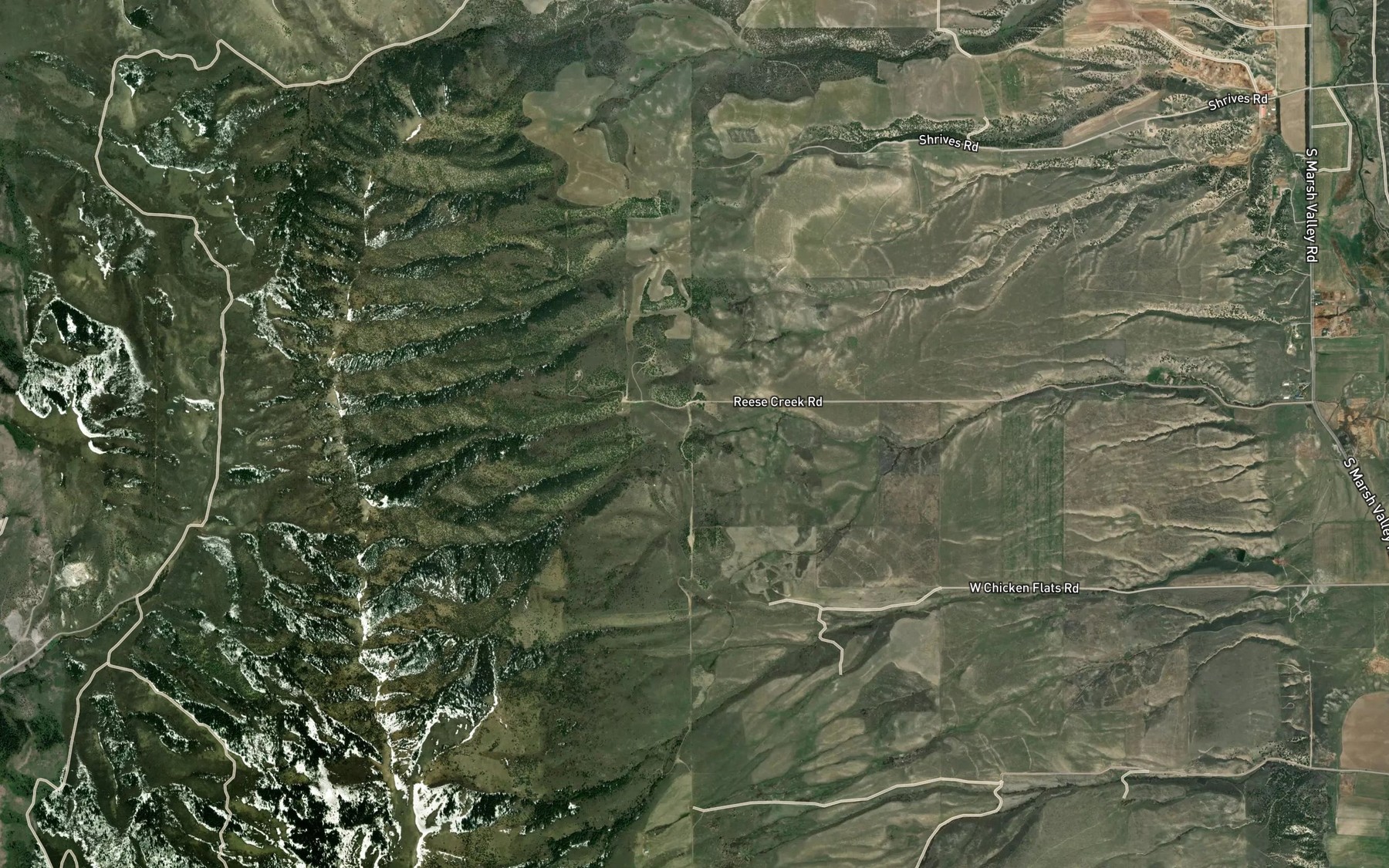 Satellite map of the Butch Spring