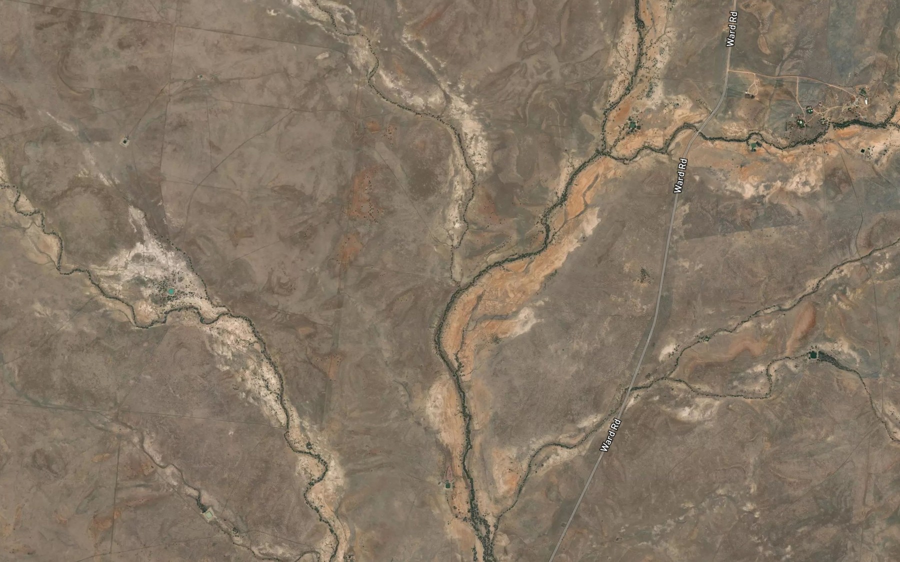 Satellite map of the Middle Creek