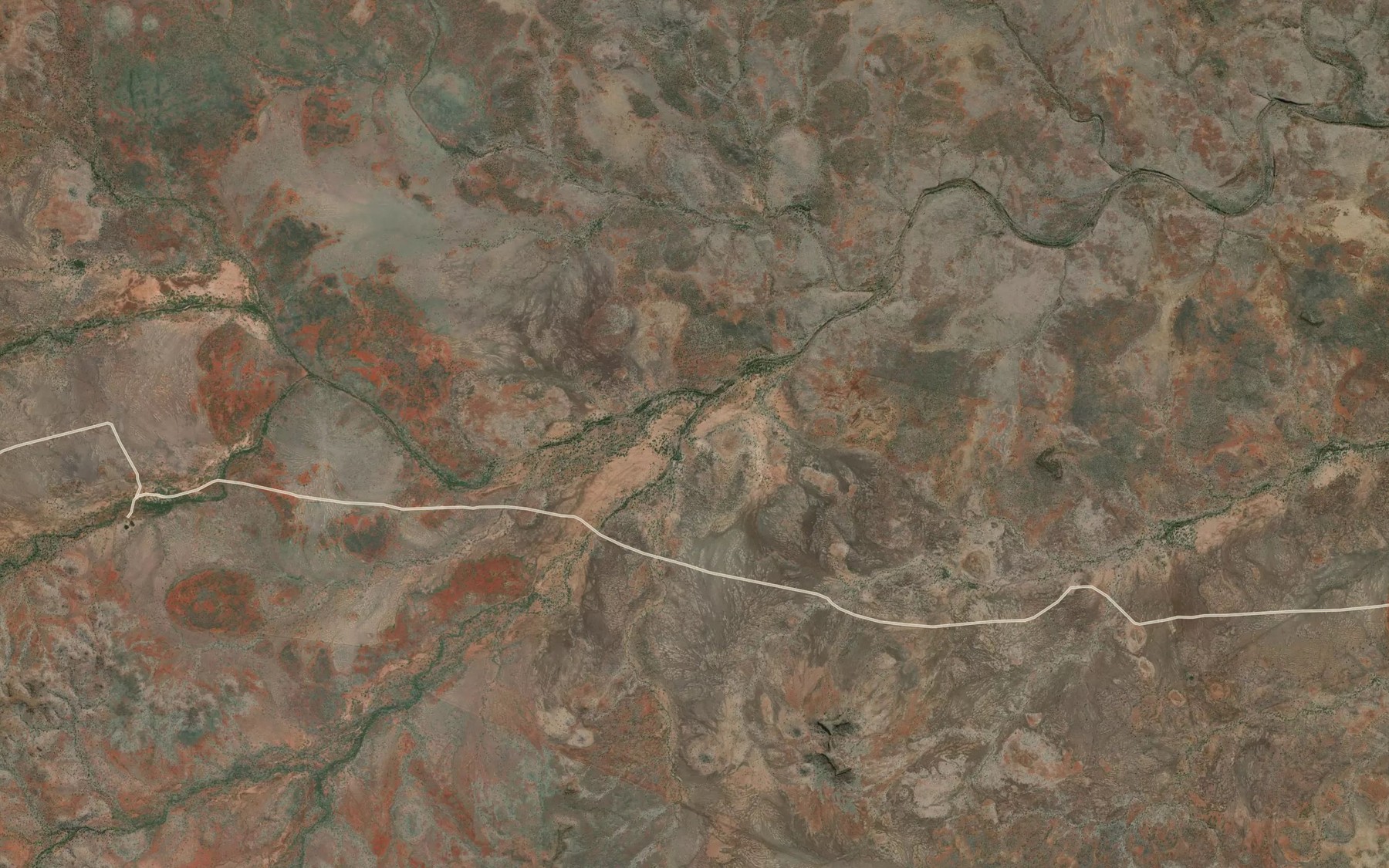 Satellite map of the Buchanan Springs