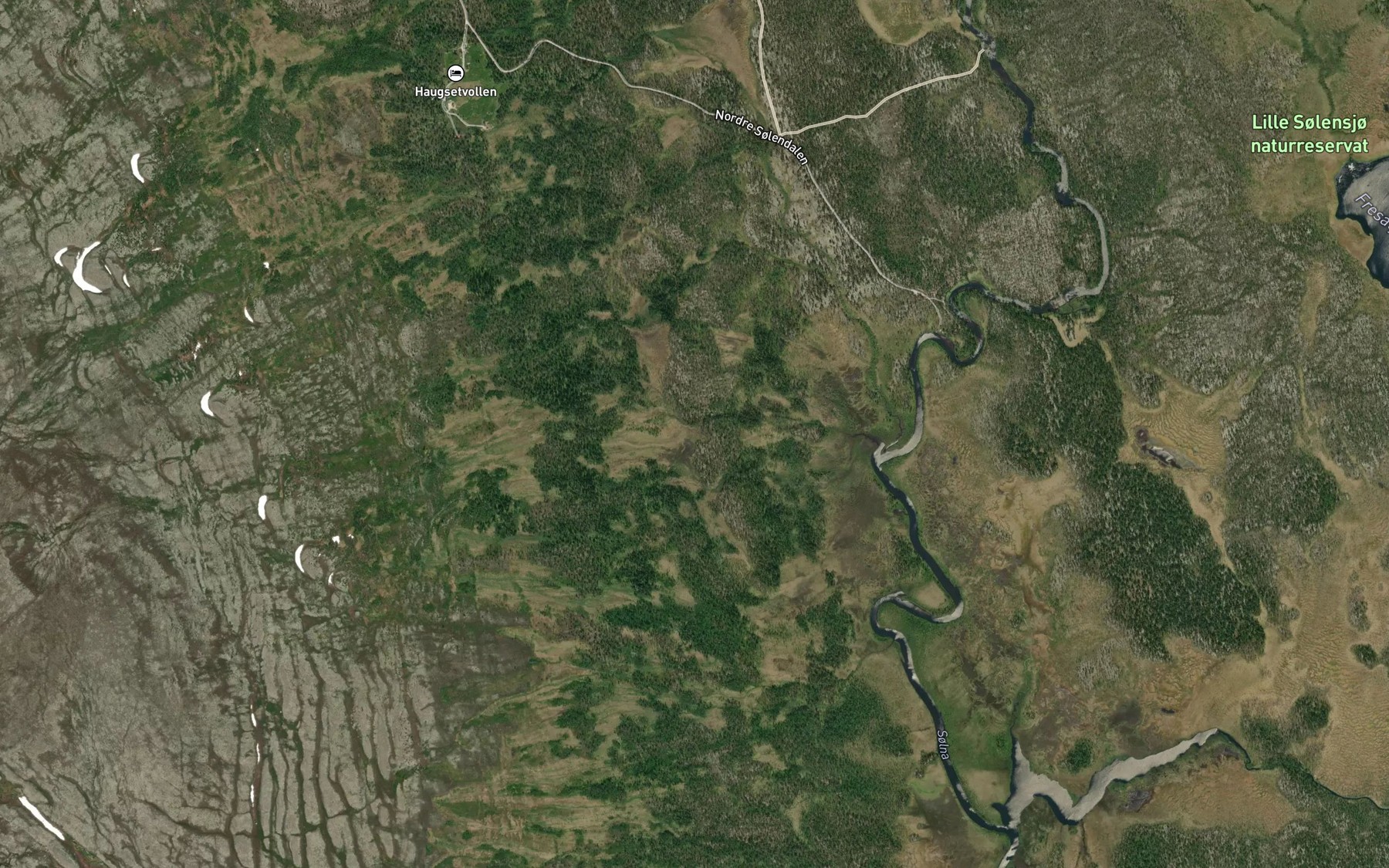 Satellite map of the Fjolbubekken