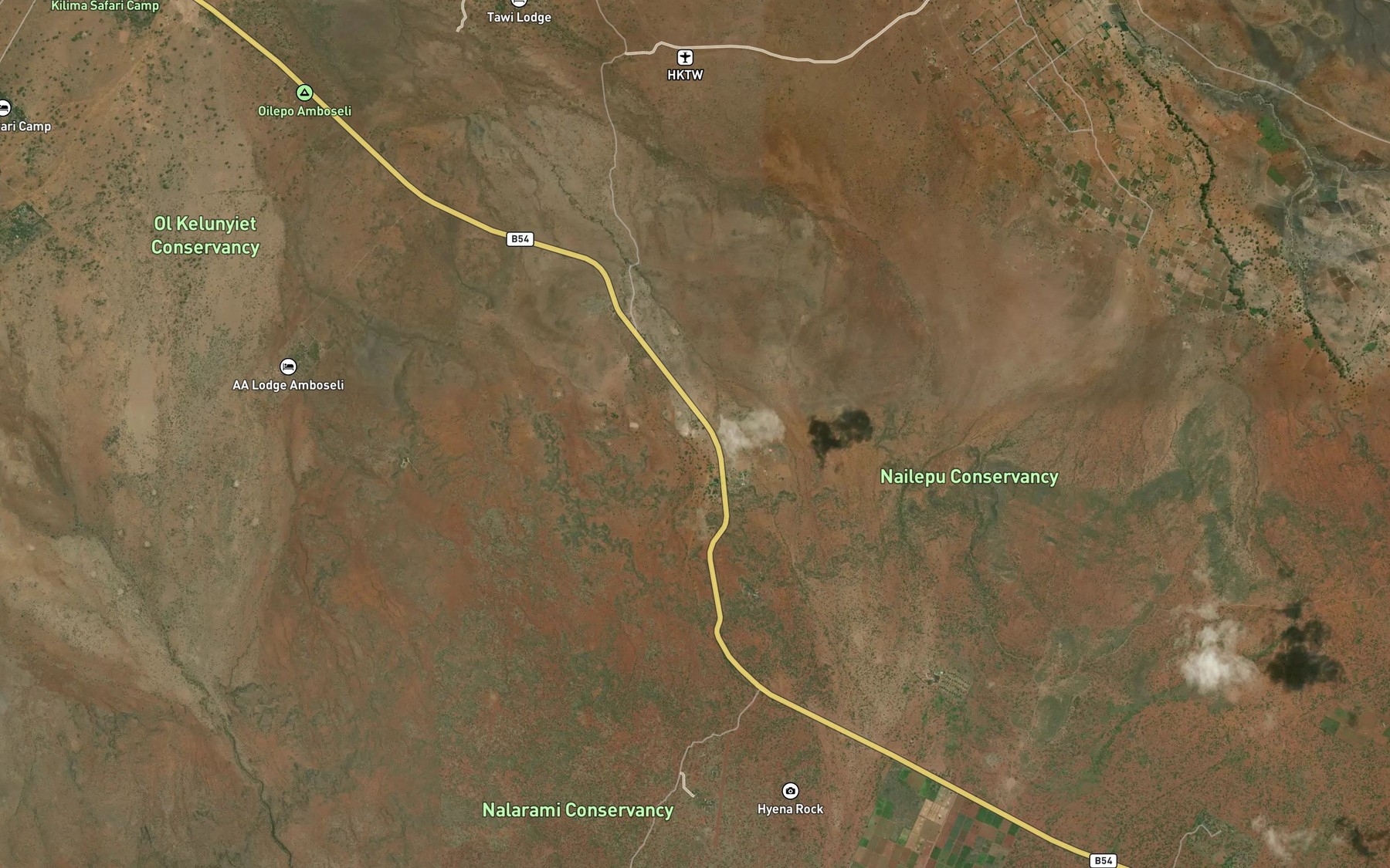 Satellite map of the Lemongo Spring