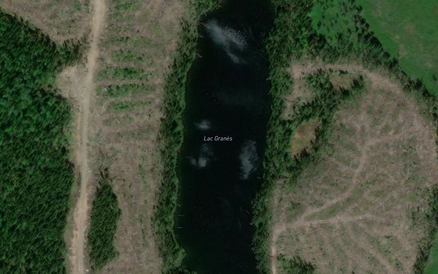 Satellite map of the Lac Granes