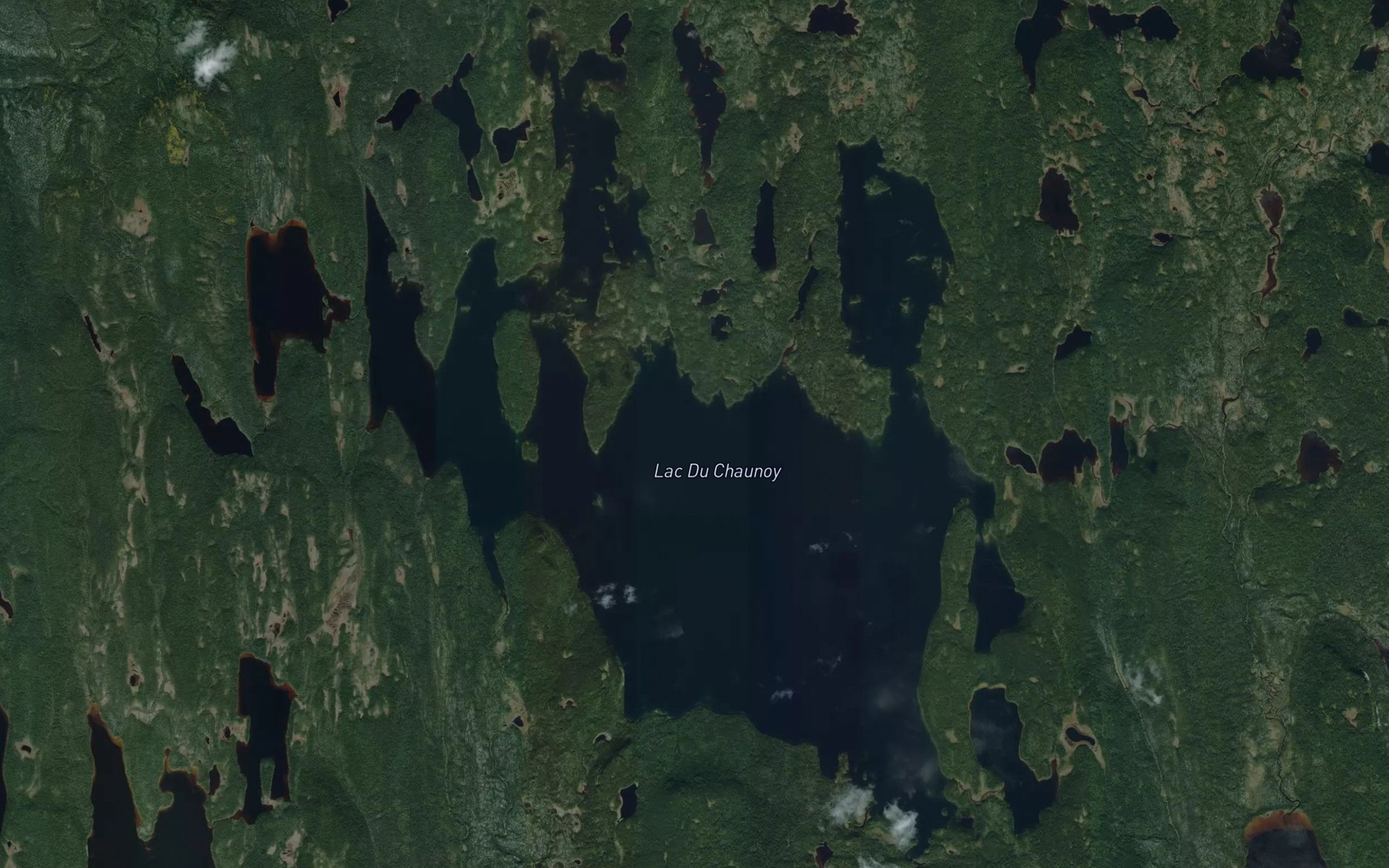Satellite map of the Lac Du Chaunoy