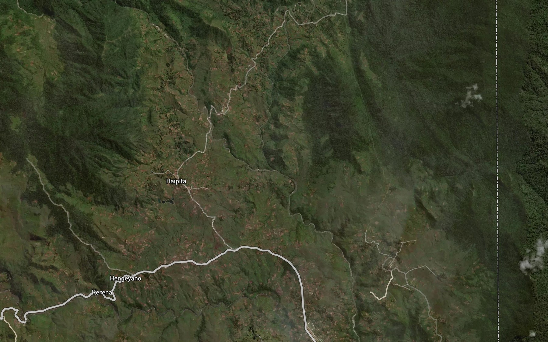 Satellite map of the Andabare River