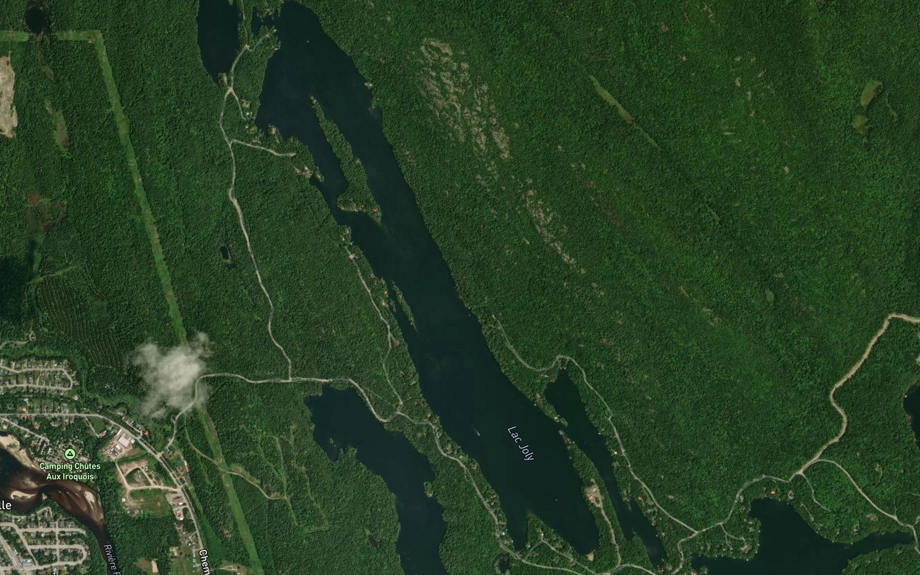 Satellite map of the Lac Joly