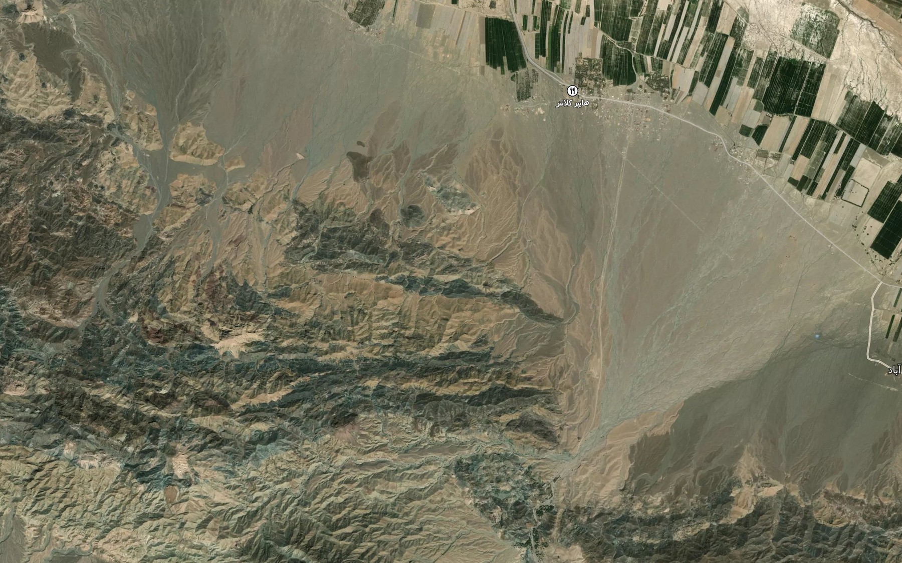 Satellite map of the Cheshmeh-ye Ab-e Shirinu