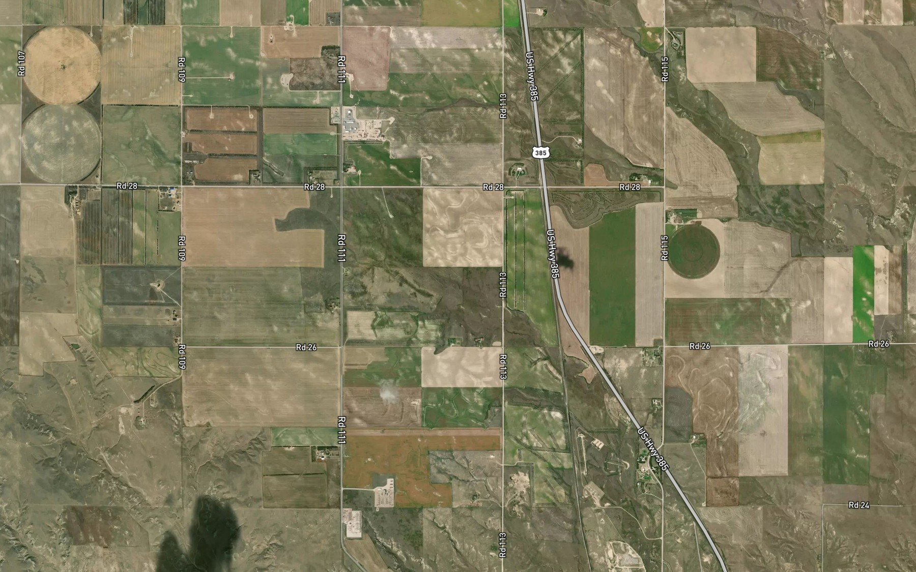 Satellite map of the Blanke Reservoir