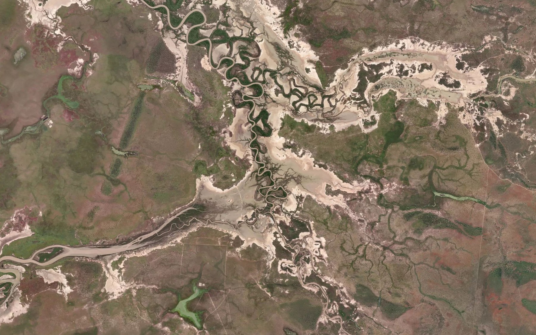 Satellite map of the Picnic Creek