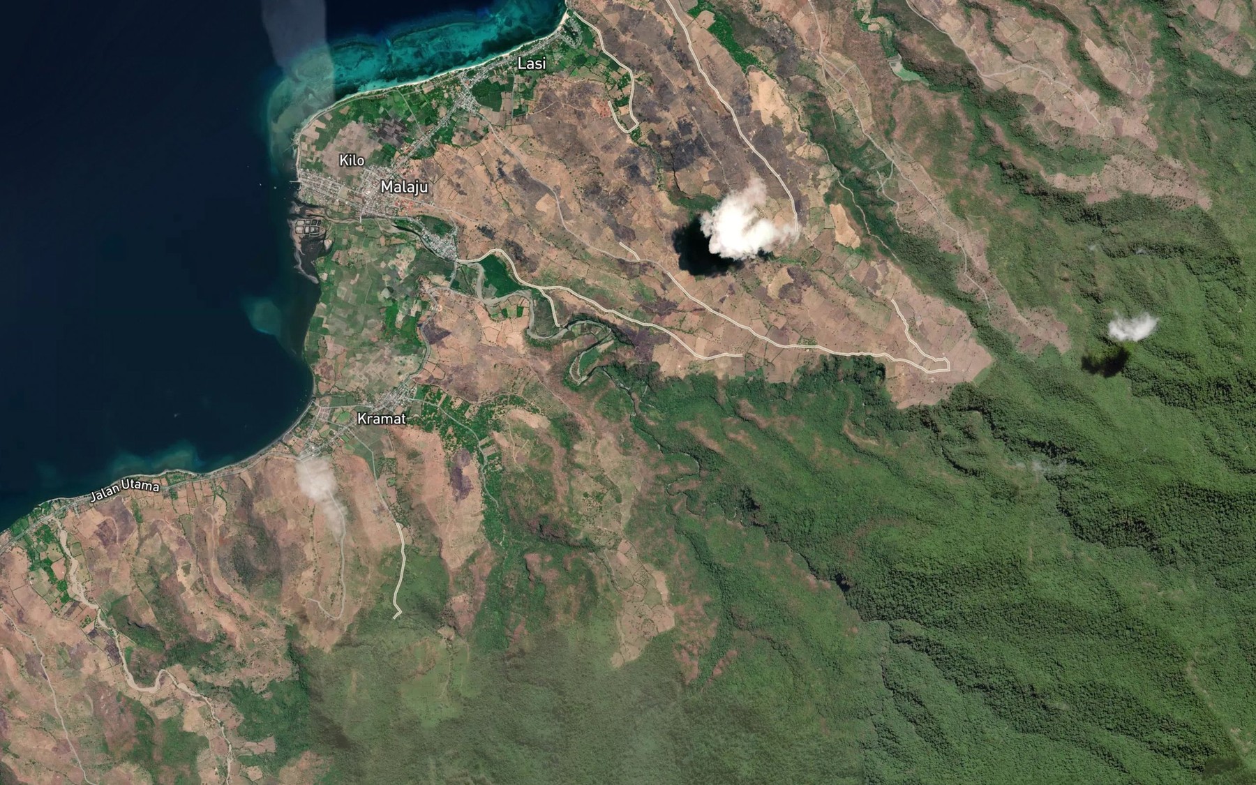 Satellite map of the Sori Nangga