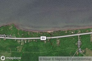 Satellite map of the Duck Creek