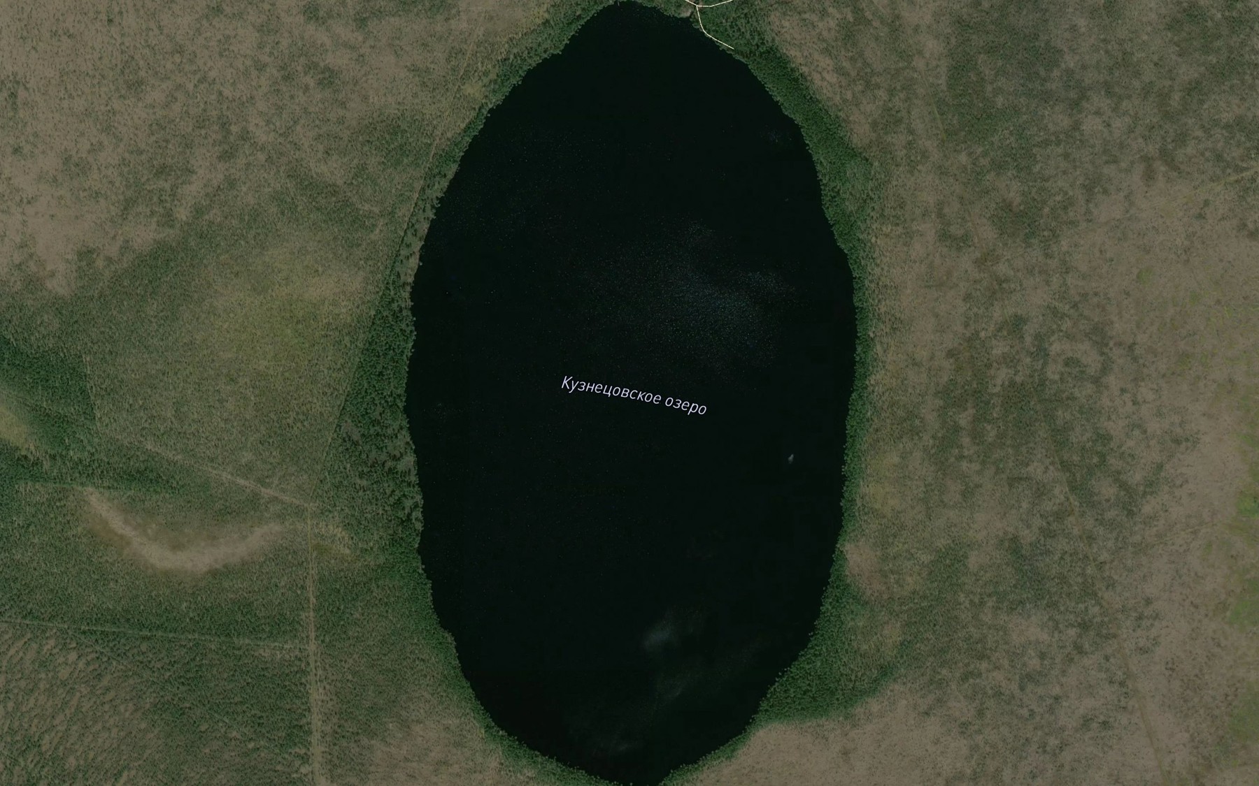 Satellite map of the Ozero Kuznetsovskoye