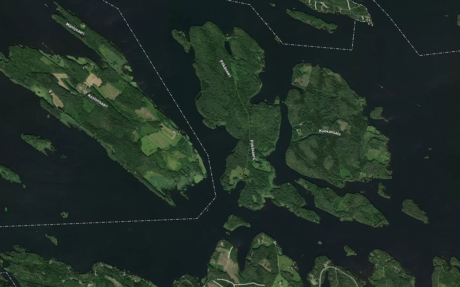 Satellite map of the Kuolemanlahti