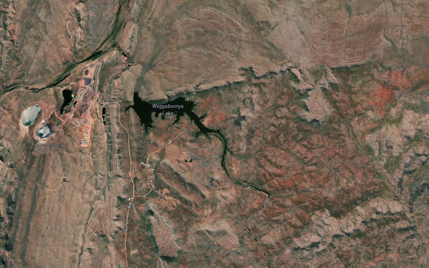 Satellite map of the Greenstone Creek