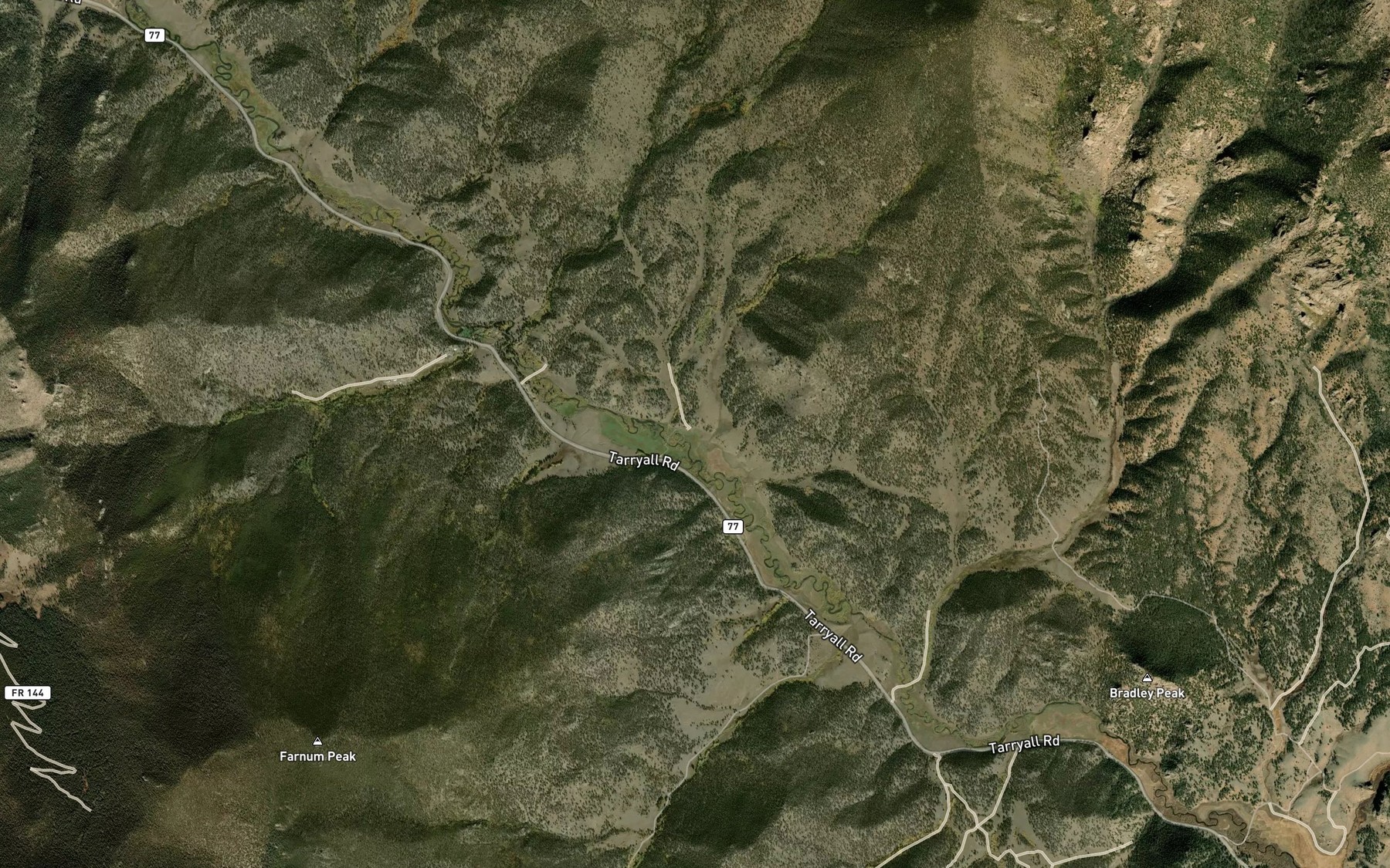 Satellite map of the Allen Anderson Ditch