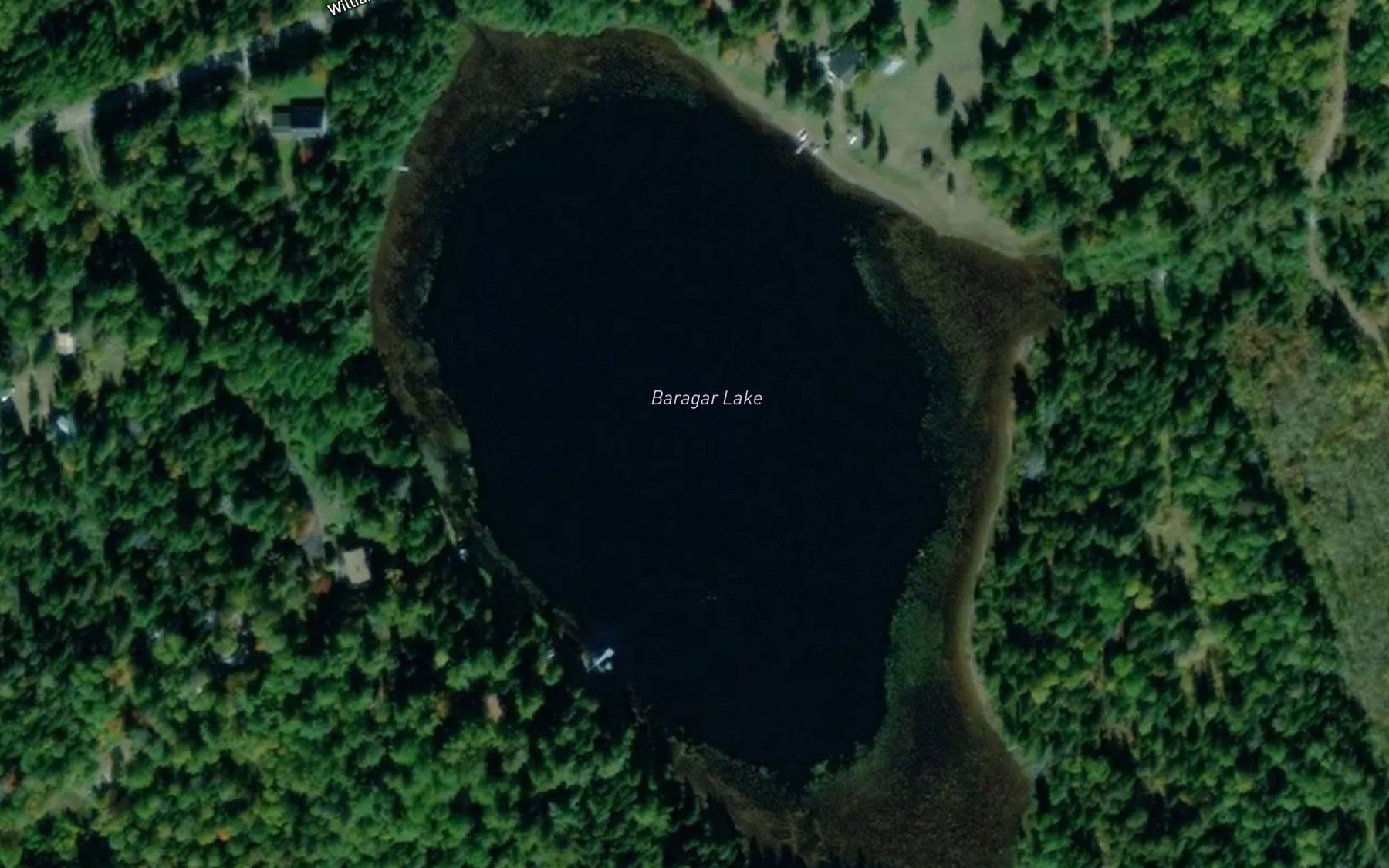 Satellite map of the Baragar Lake