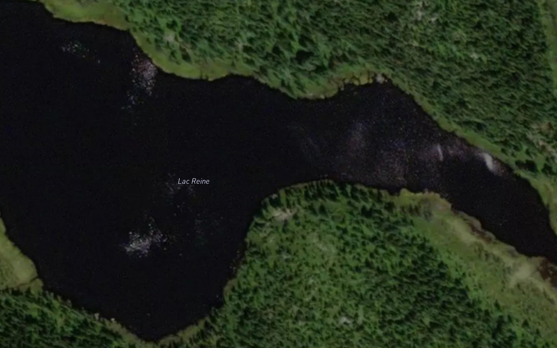 Satellite map of the Lac Reine