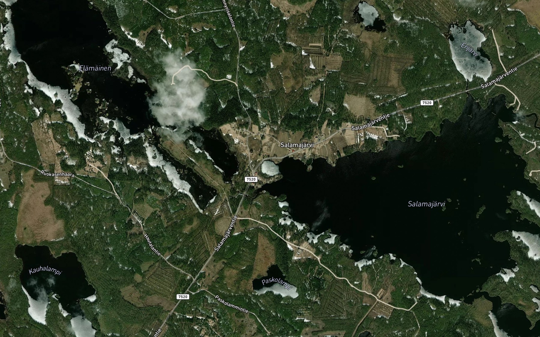 Satellite map of the Pajalahti