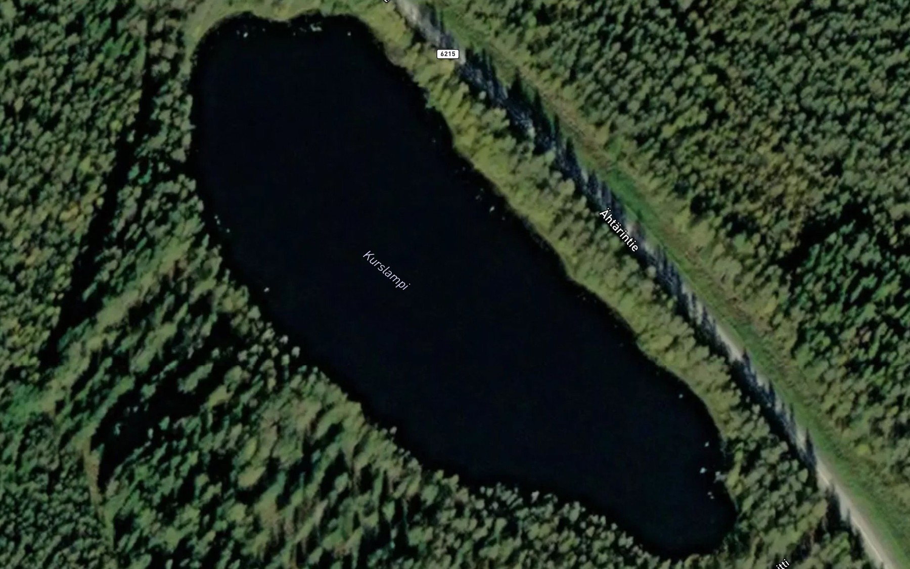 Satellite map of the Kurslampi