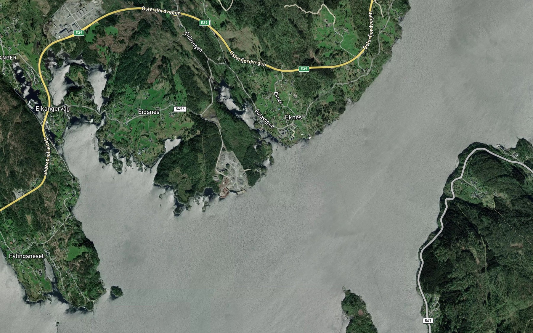 Satellite map of the Mannshjellviki