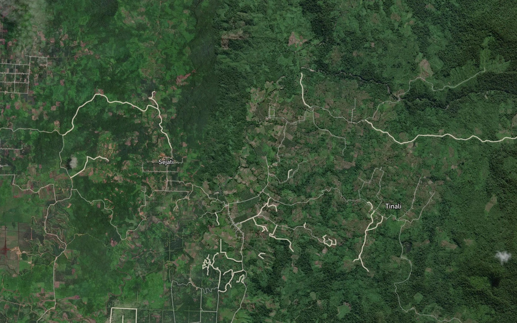 Satellite map of the Salu Moni