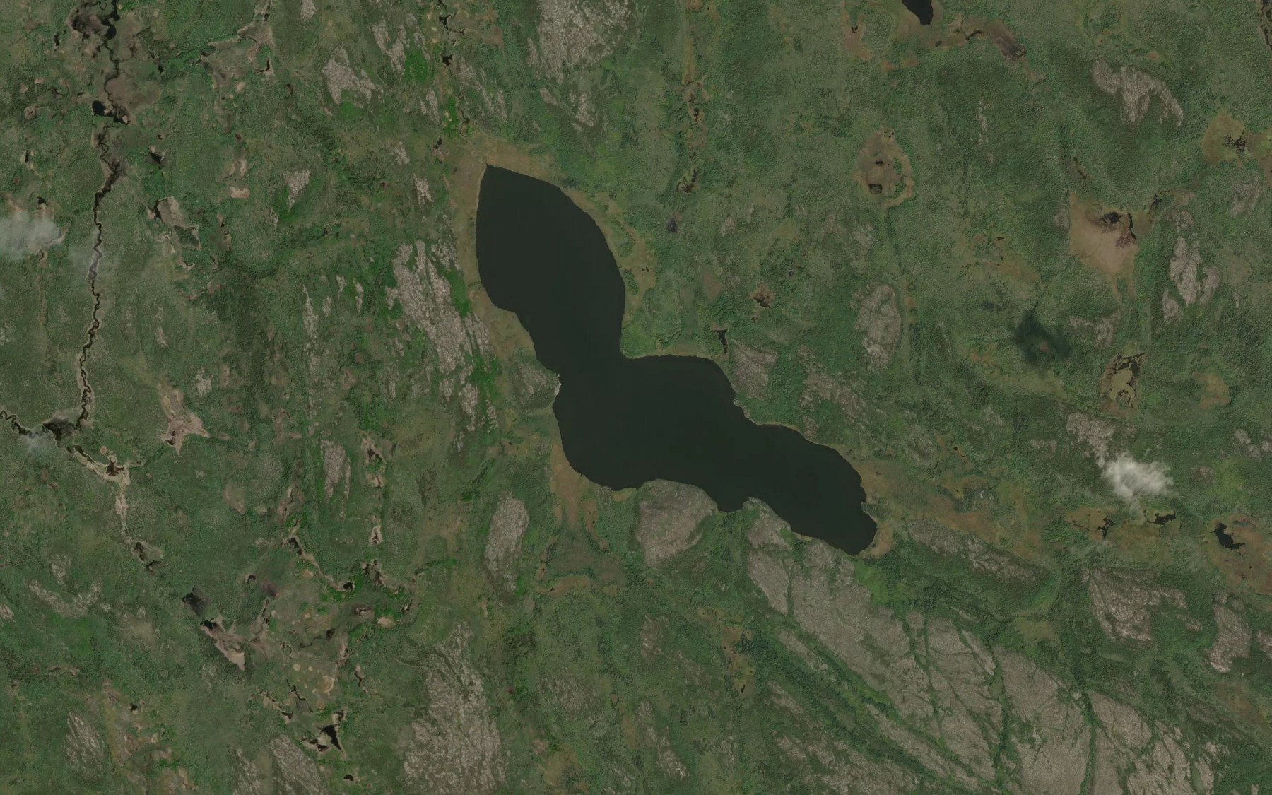 Satellite map of the Apayukpaykaskisut Lake