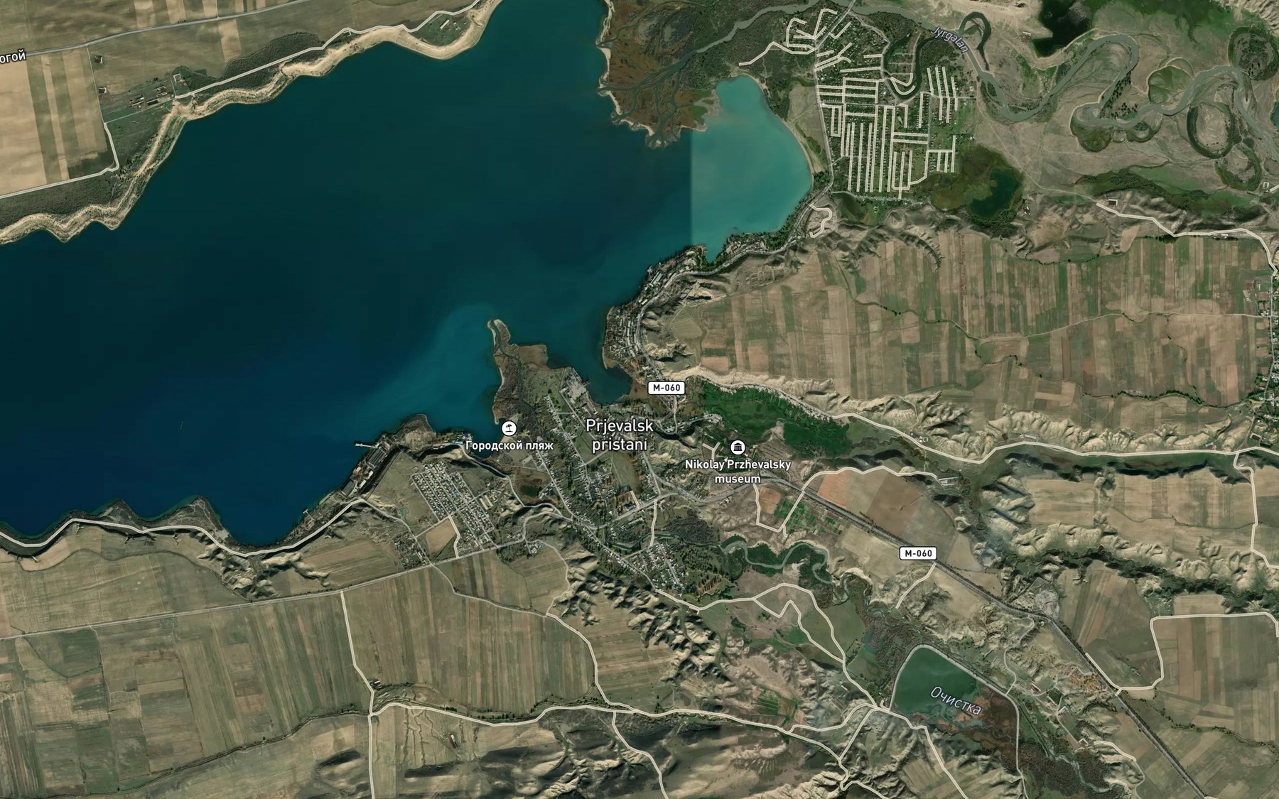 Satellite map of the Kara-Suu