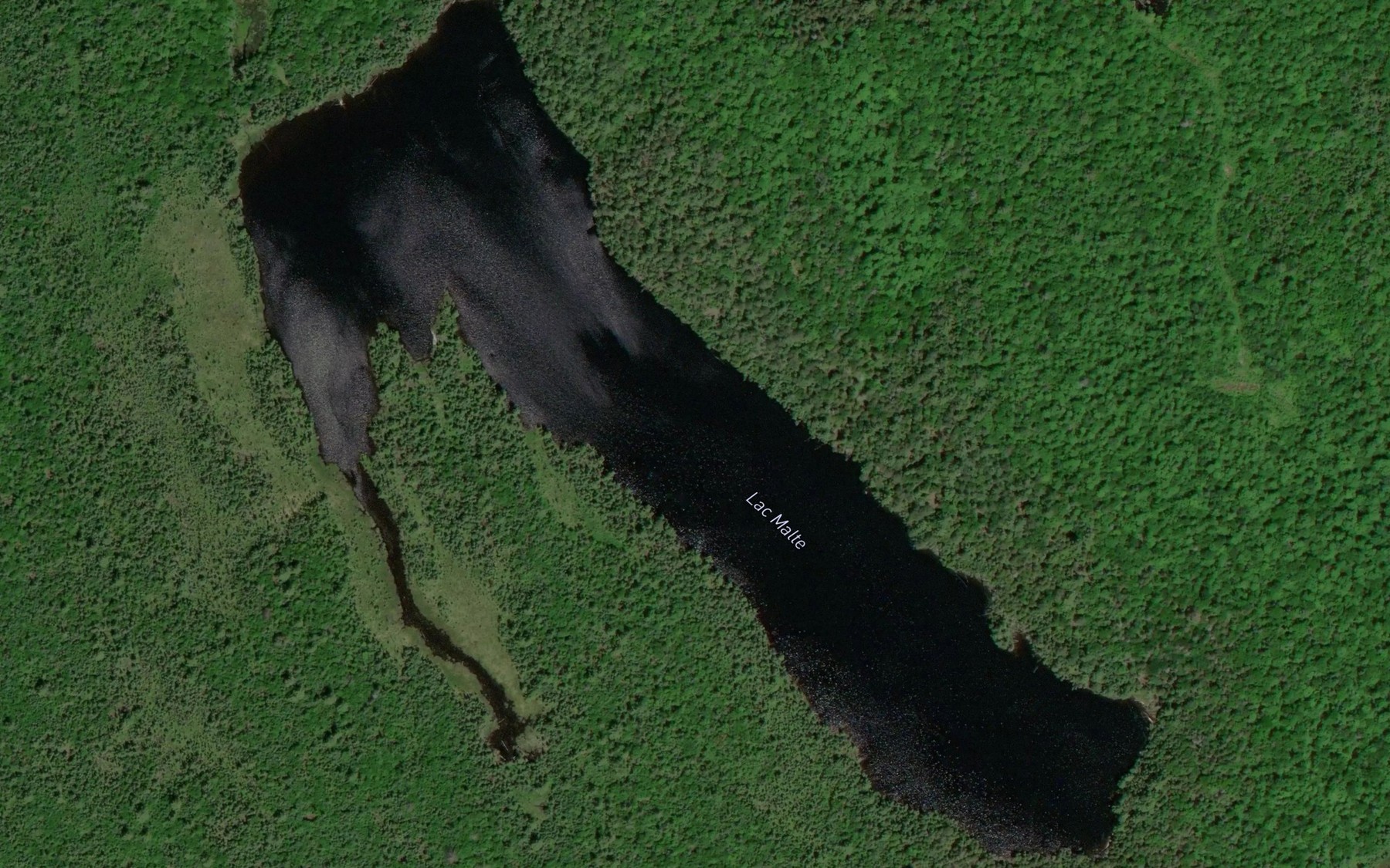 Satellite map of the Lac Malte